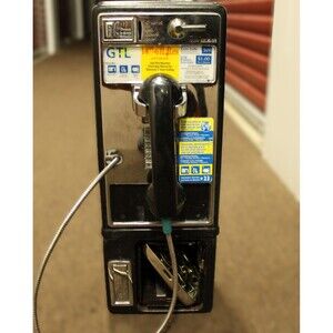 Vintage GTL Payphone Pay Phone Volume Push Button 80's 90's Man Cave Garage Deco
